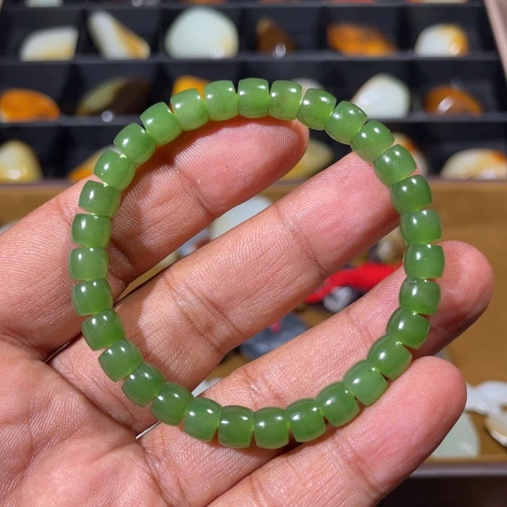 手链未镶嵌和田玉（青玉）用****6