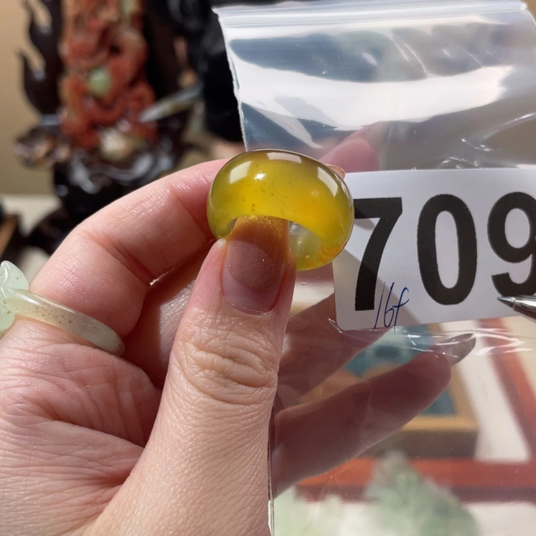 蛇纹石玉发饰未镶嵌姬*叶