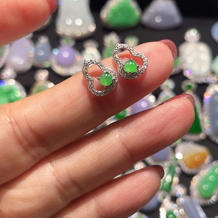 翡翠银S925镶嵌颈饰