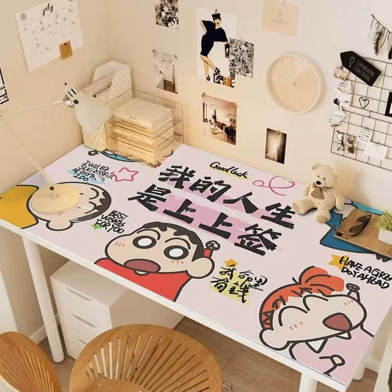 蜡笔小新pvc桌垫卡通学习书桌垫防水办公桌垫学生宿舍布置桌布