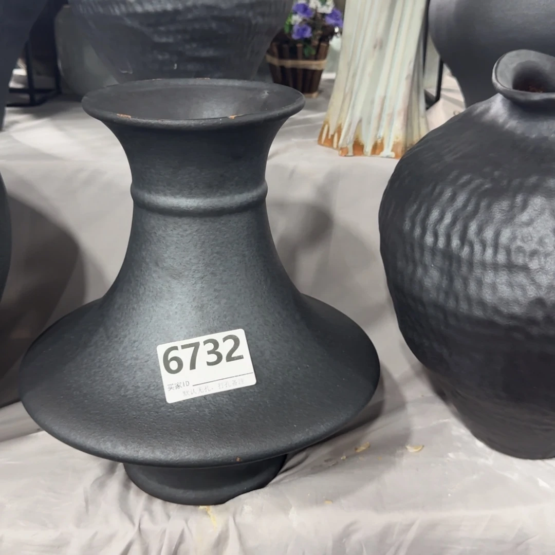 胖***墩摆件景德镇高温花瓶编码6732默认无孔