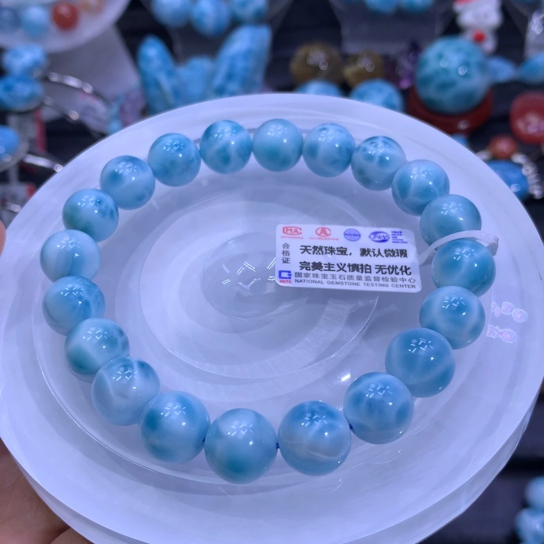 针钠钙石（海纹石）未镶嵌手链10m003832