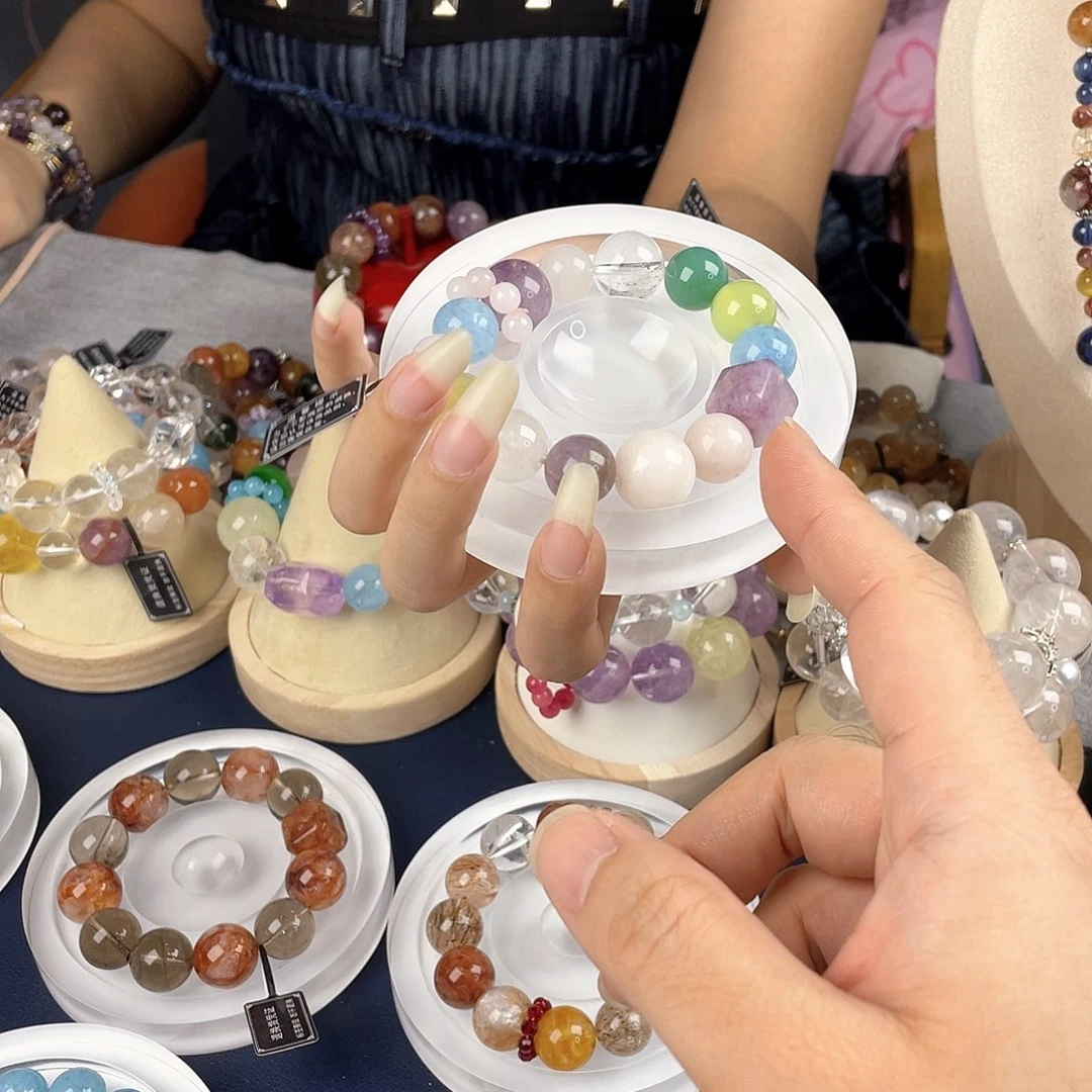 银S925镀金镶嵌手链水晶