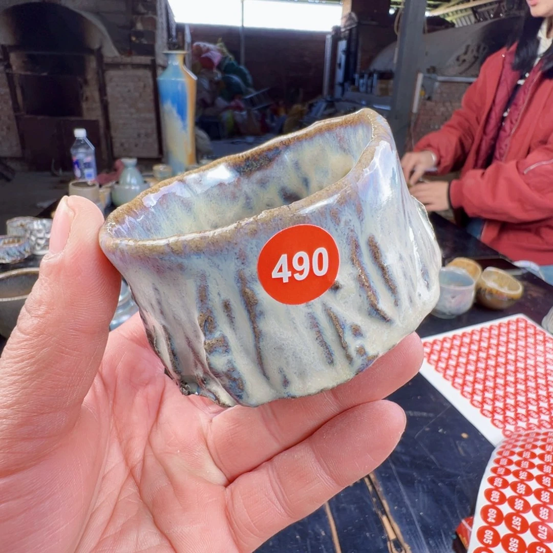 杯文***士490号郝老师手捏柴杯月白