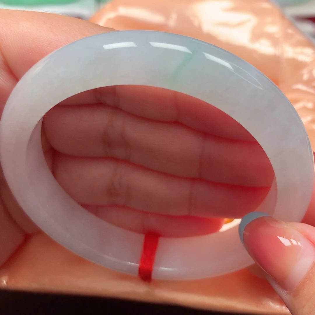 翡翠未镶嵌手镯45冰月光
