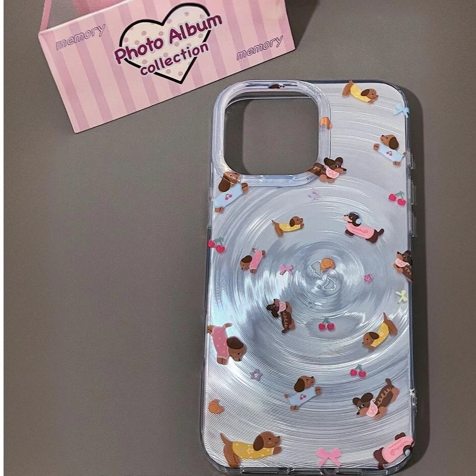 奥菲顿蓝晕腊肠狗适用iPhone16/15promax苹果14旋风手机壳12/13套