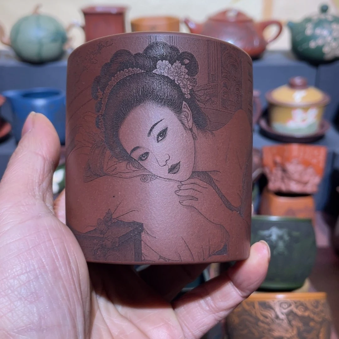 原矿紫砂手工主人杯