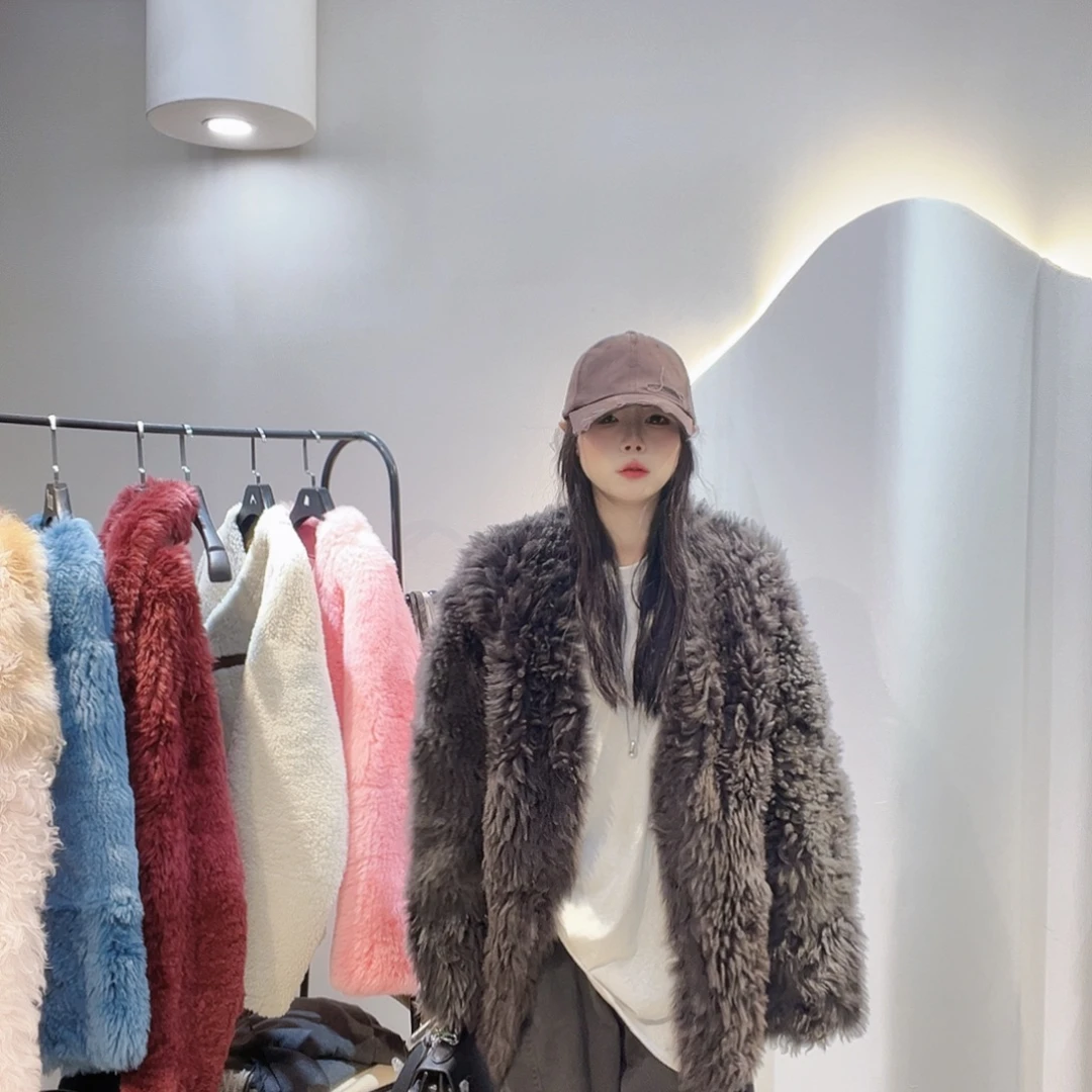 真皮皮毛一体外套222-3227