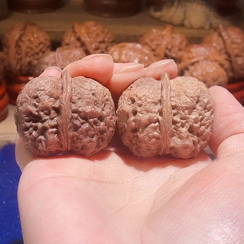 把件文玩核桃黑山老蟾彩阴39