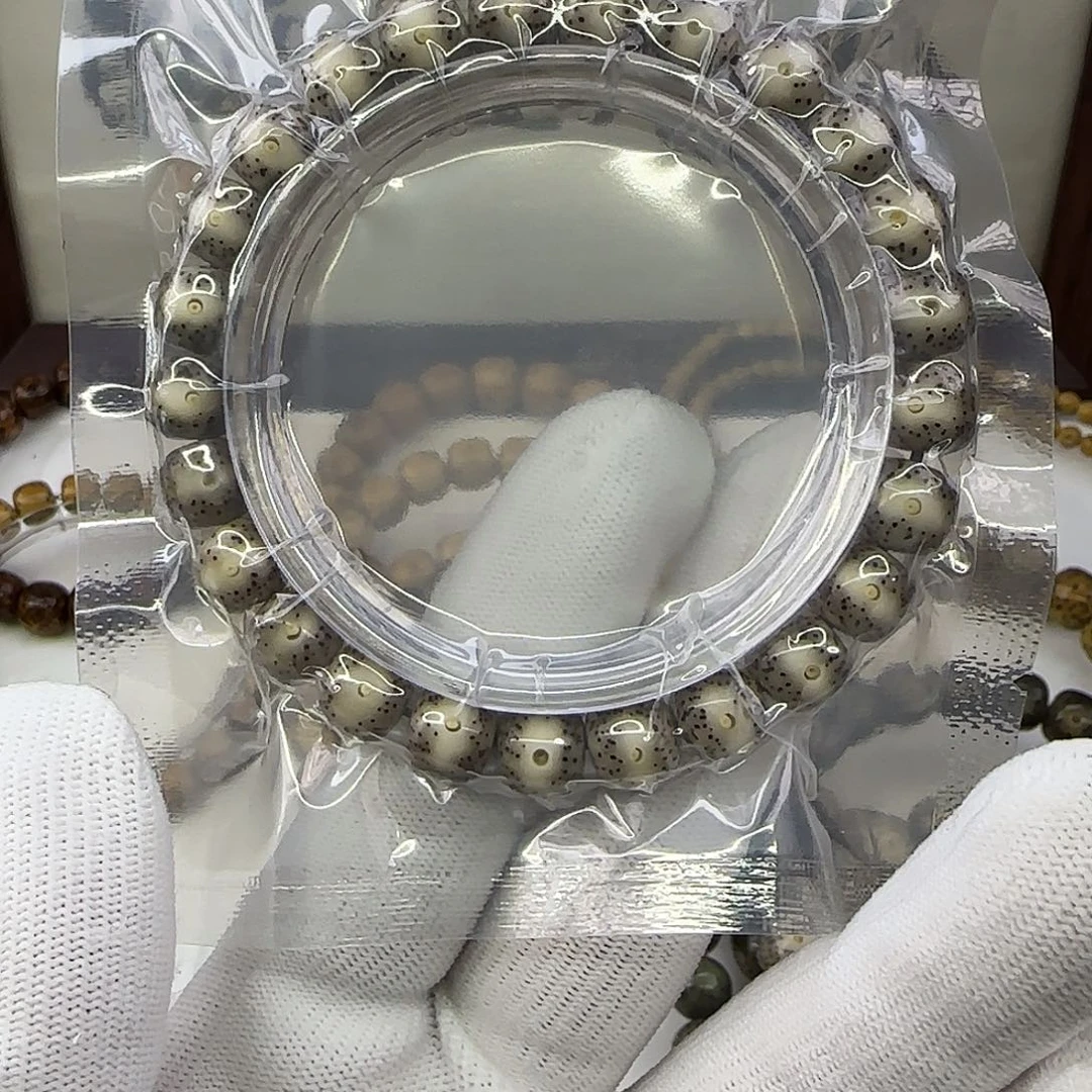 星月菩提手串卡9凤眼灰包白