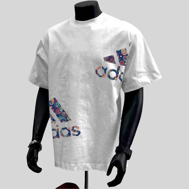 奥特莱斯清仓~大码2~300斤美式高街纯棉短袖t恤男百搭半袖上衣ins