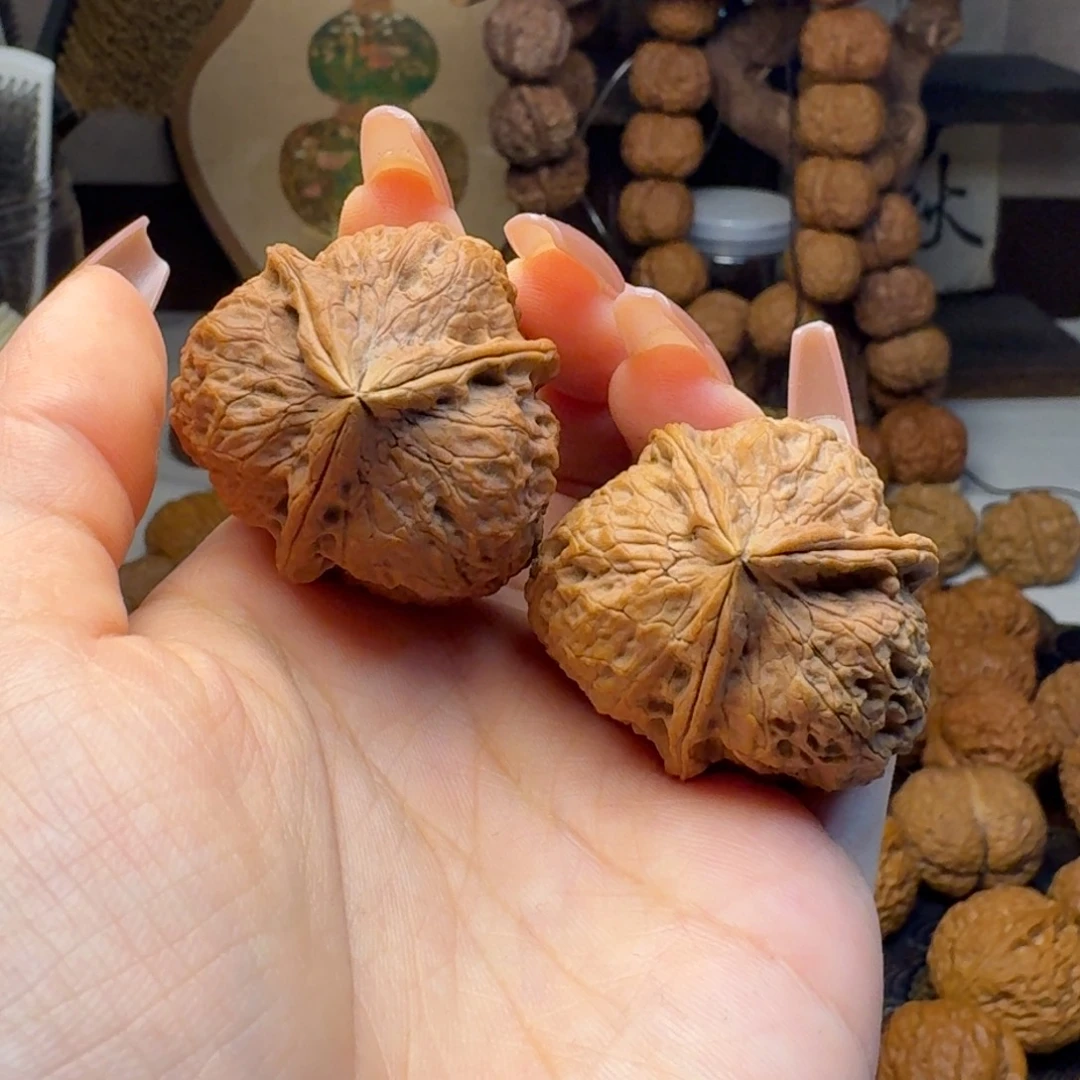 把件文玩核桃粗筋三棱36.3