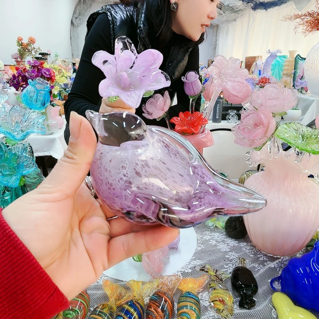 福利不退不换琉璃花瓶艺术品