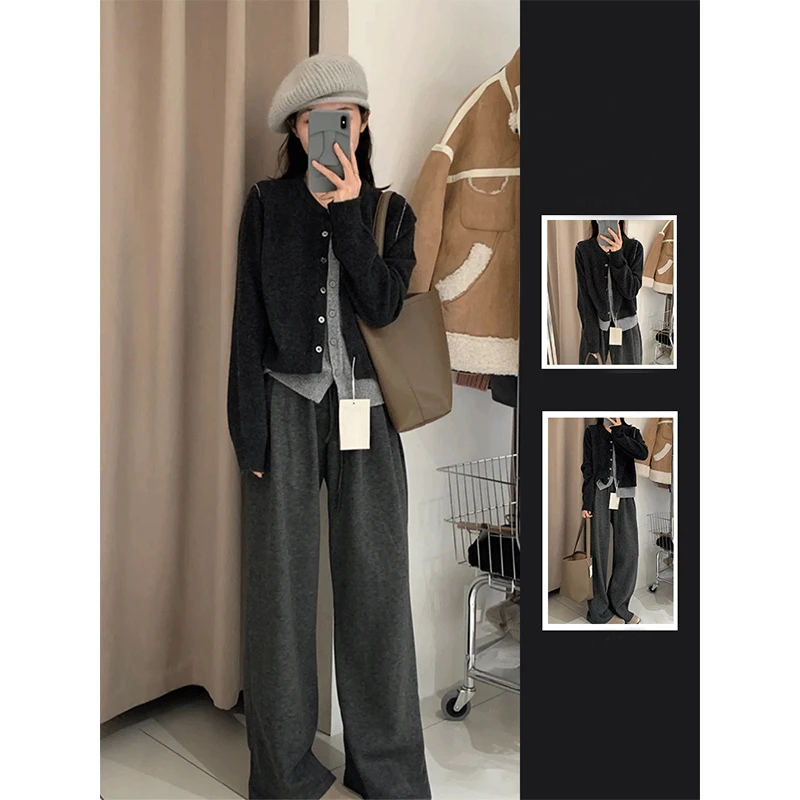 秋季显瘦宽松休闲高级感2025韩风chic独特绝美小香风套装两件套