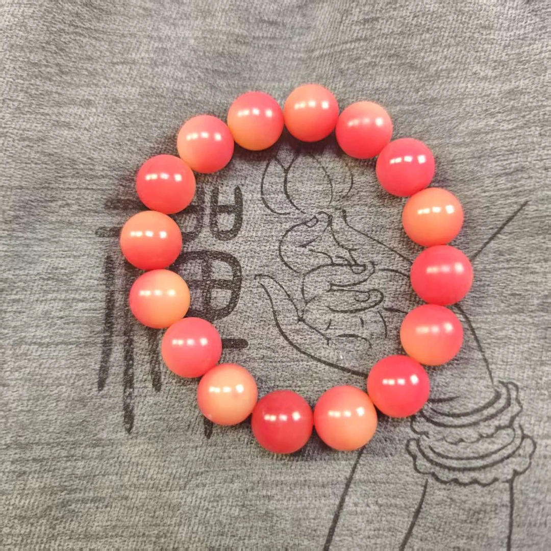 SL4016粉菩提1.2cm精品单圈手串