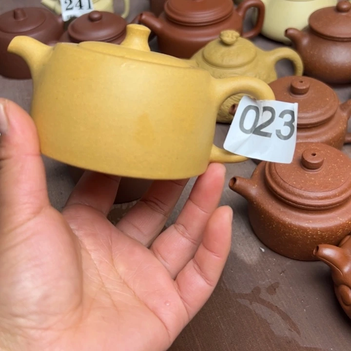 紫砂茶壶黄金段半手工200cc