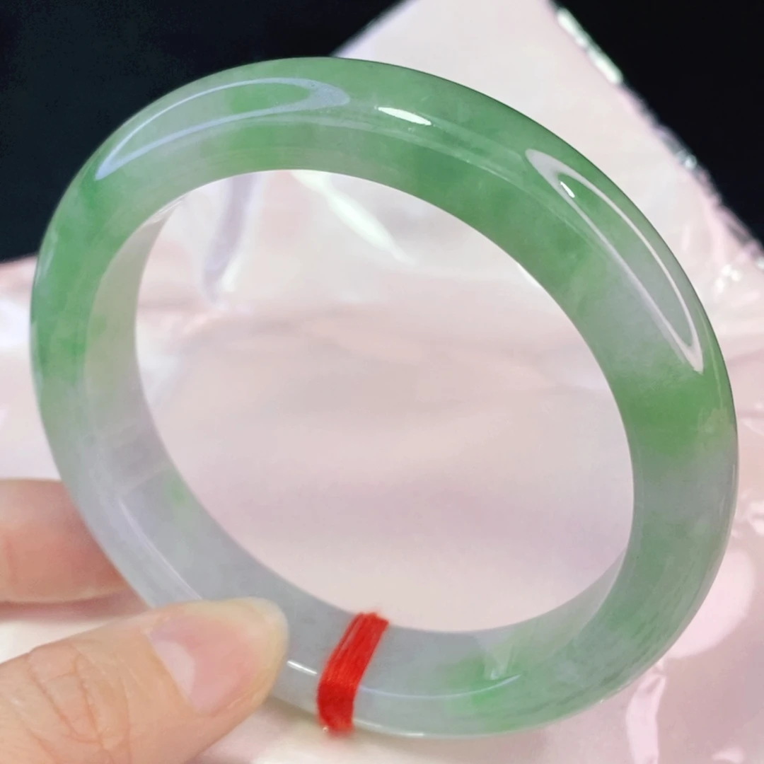 未镶嵌手镯翡翠62.6正圈新货  （17）