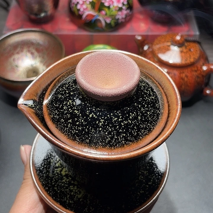 茶盏建盏主人杯茶盖碗