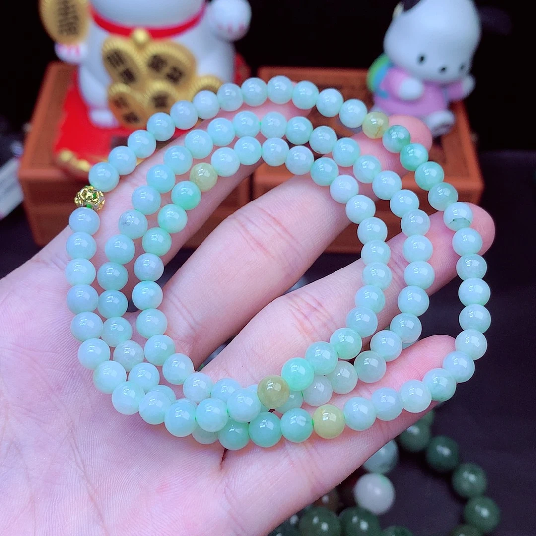 翡翠未镶嵌毛衣链