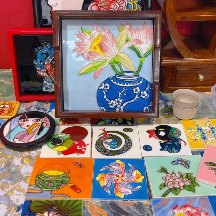 加大款瓷板画艺术作品