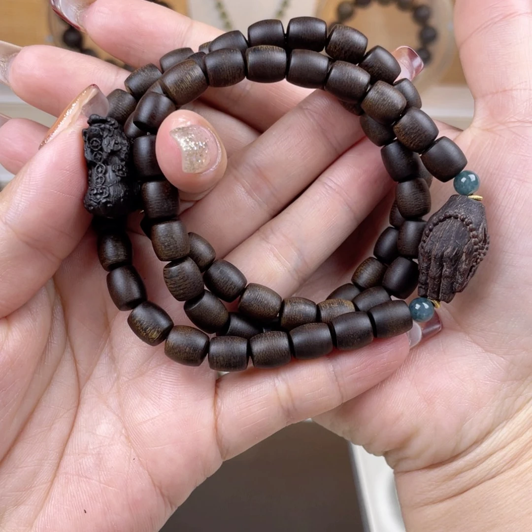 沉香手串?*越南芽庄白棋楠