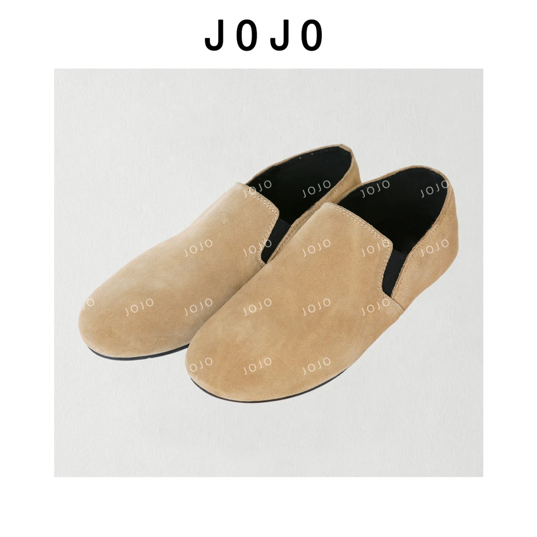 玖了个玖 2025早秋 极简百搭反毛皮一脚蹬博肯鞋 2502C496