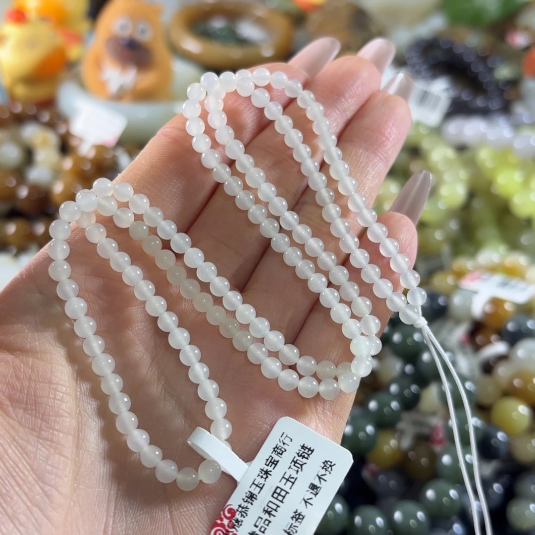 和田玉未镶嵌手串10