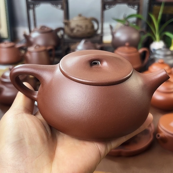 茶壶紫砂景州石瓢 紫泥 230cc
