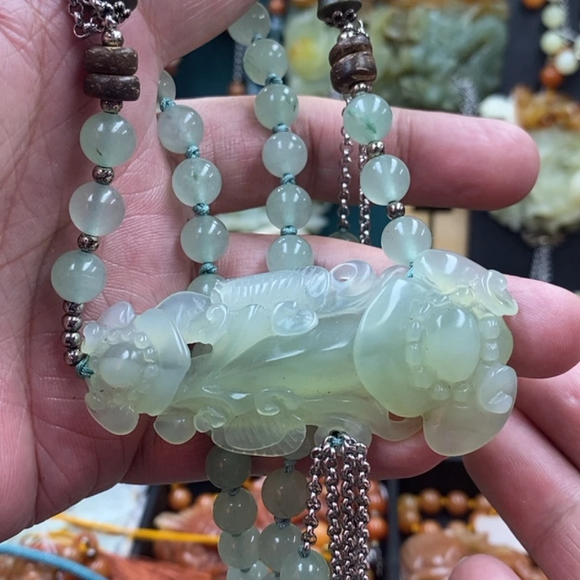 【闪购商品】蛇纹石玉吊坠未镶嵌