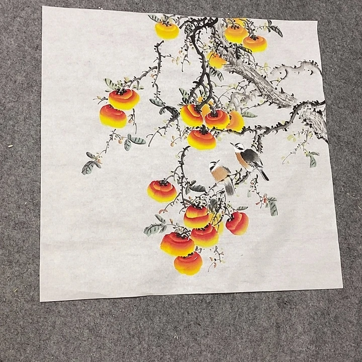 竖款新中式装饰画68×68