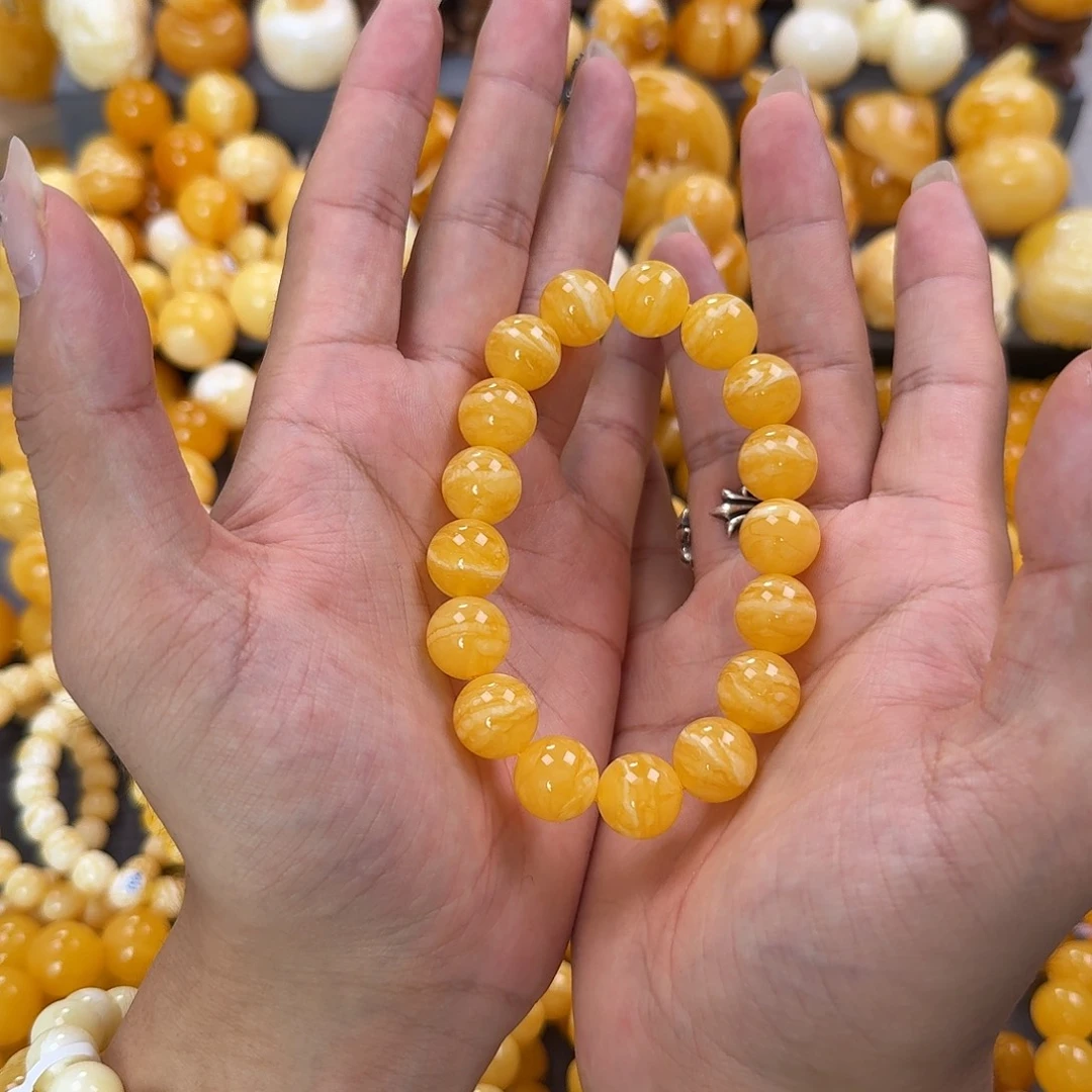 蜜蜡未镶嵌珠宝奇石同料13mm