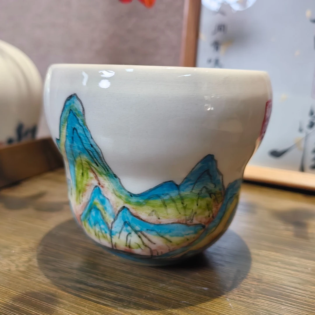 手绘陶瓷咖啡杯水杯马克杯