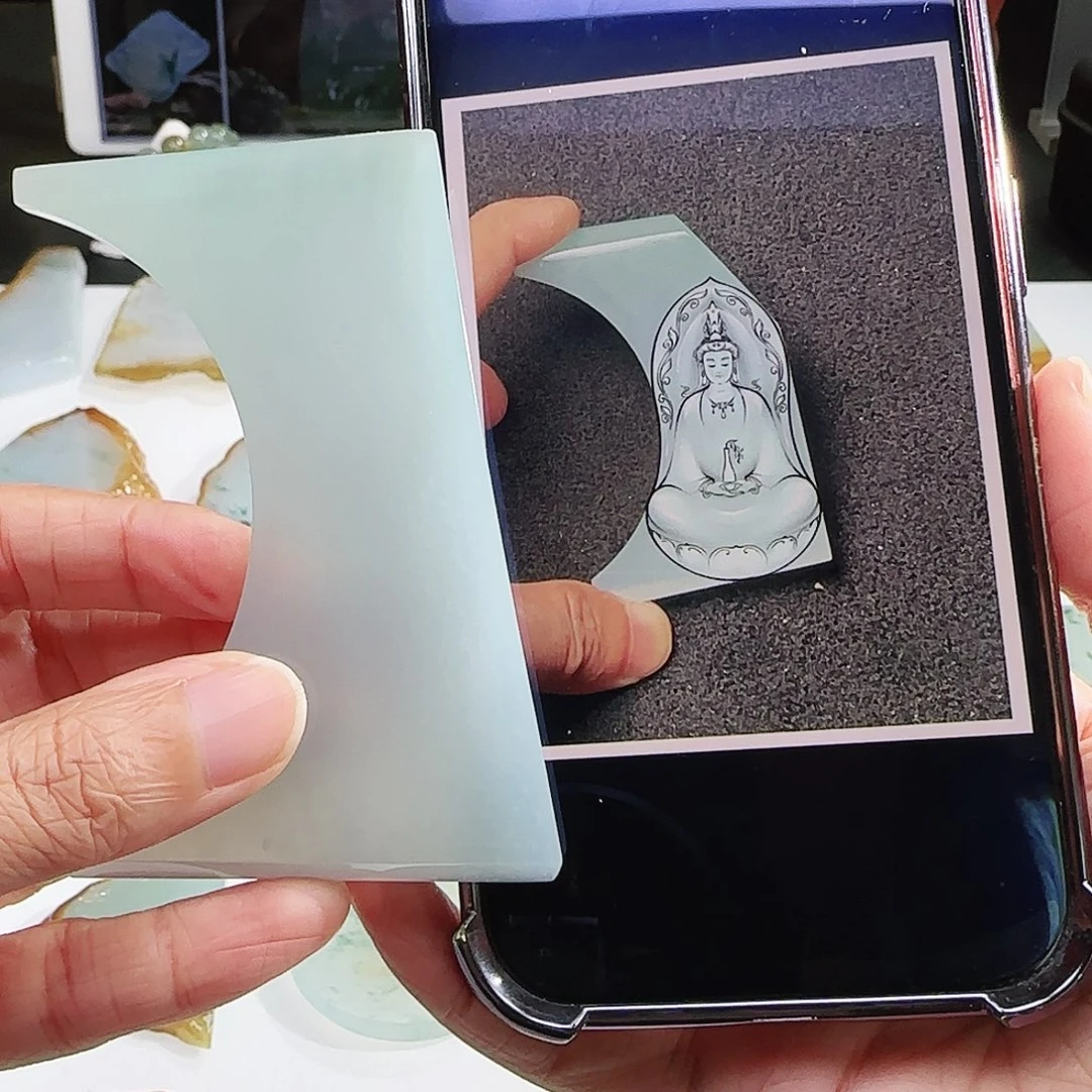 定制翡翠未镶嵌缅甸翡翠挂件