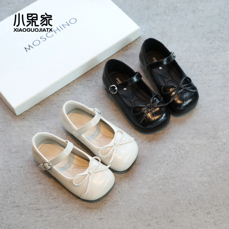 公主鞋女童皮鞋春秋儿童单鞋女宝洛丽塔软底豆豆鞋秋季玛丽珍童鞋