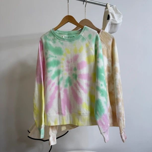 5396两色扎染休闲百搭卫衣