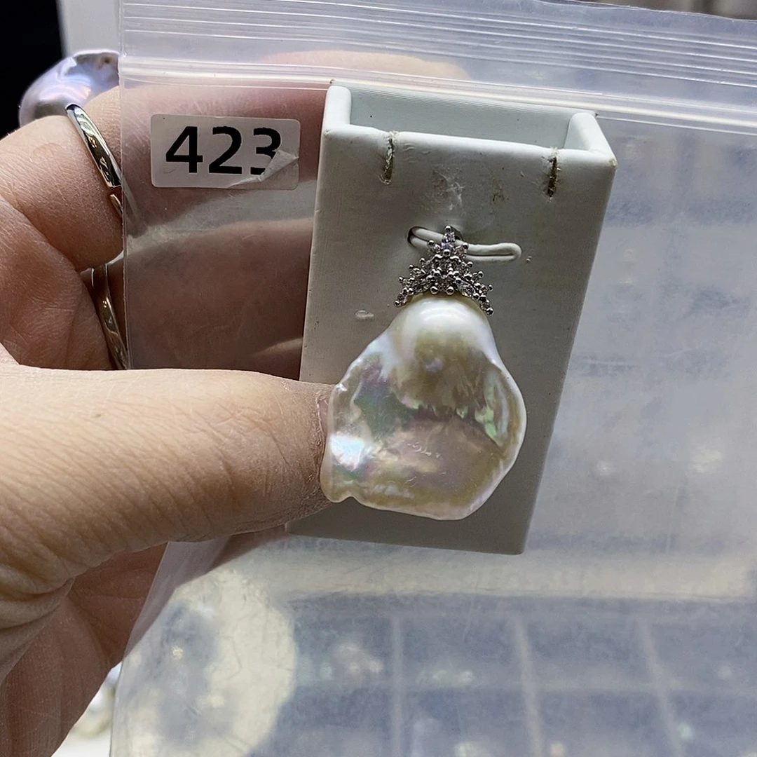 颈饰合金淡水珍珠