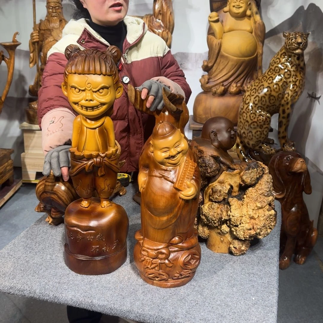 香樟木国*香樟木地主摆件