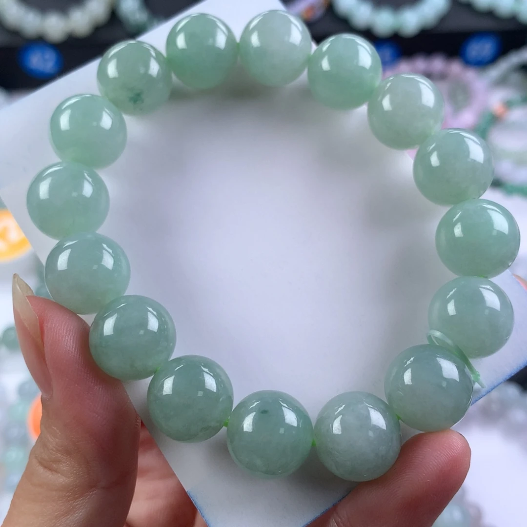 翡翠未镶嵌手链卡13