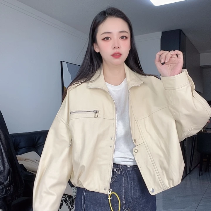 绵羊皮米白色L130斤内