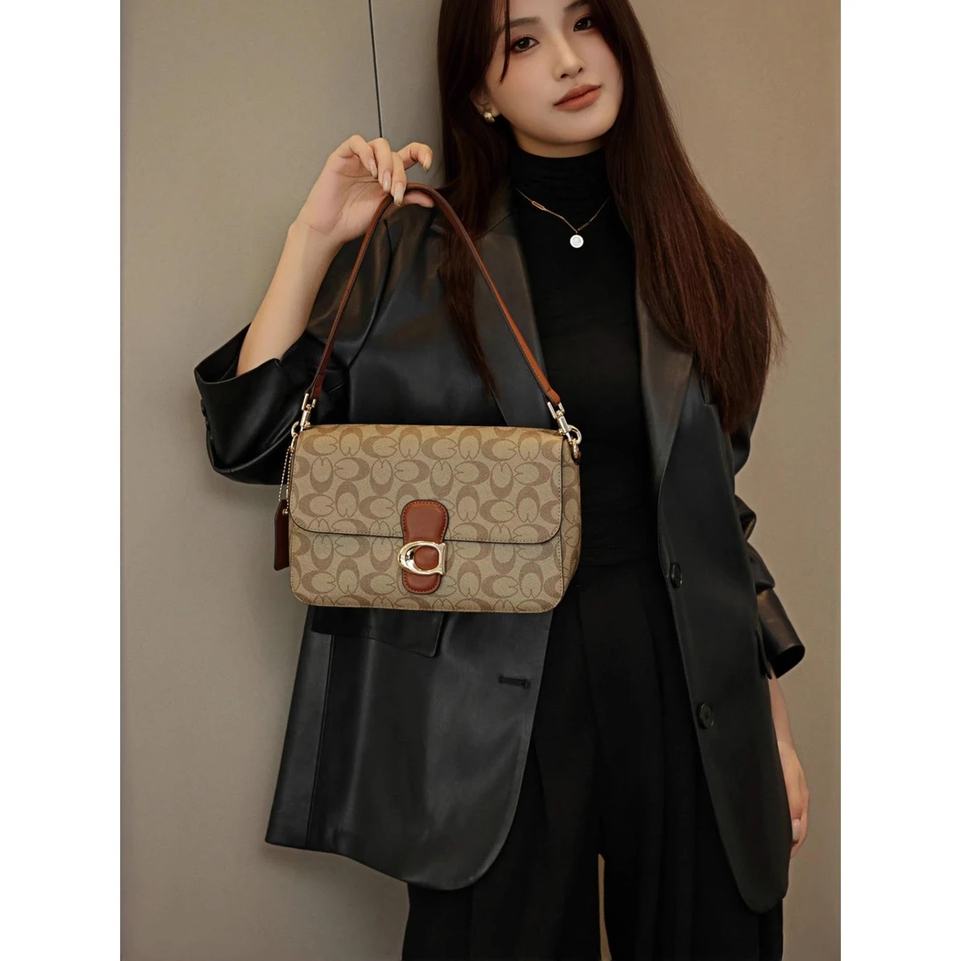 香港正品精选轻奢腋下包2026年冬新款大容量单肩斜挎小方法棍包