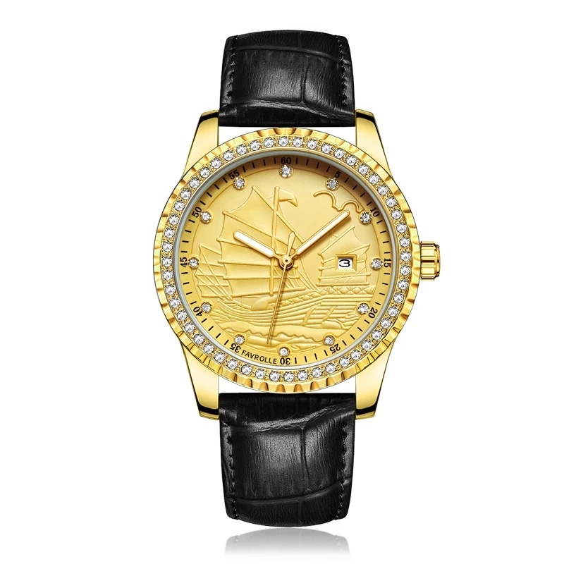 【专柜直发】全新/一帆风顺系列/高端防水全自动男士腕表-39