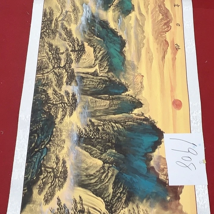 国画新年快乐纯手绘手工