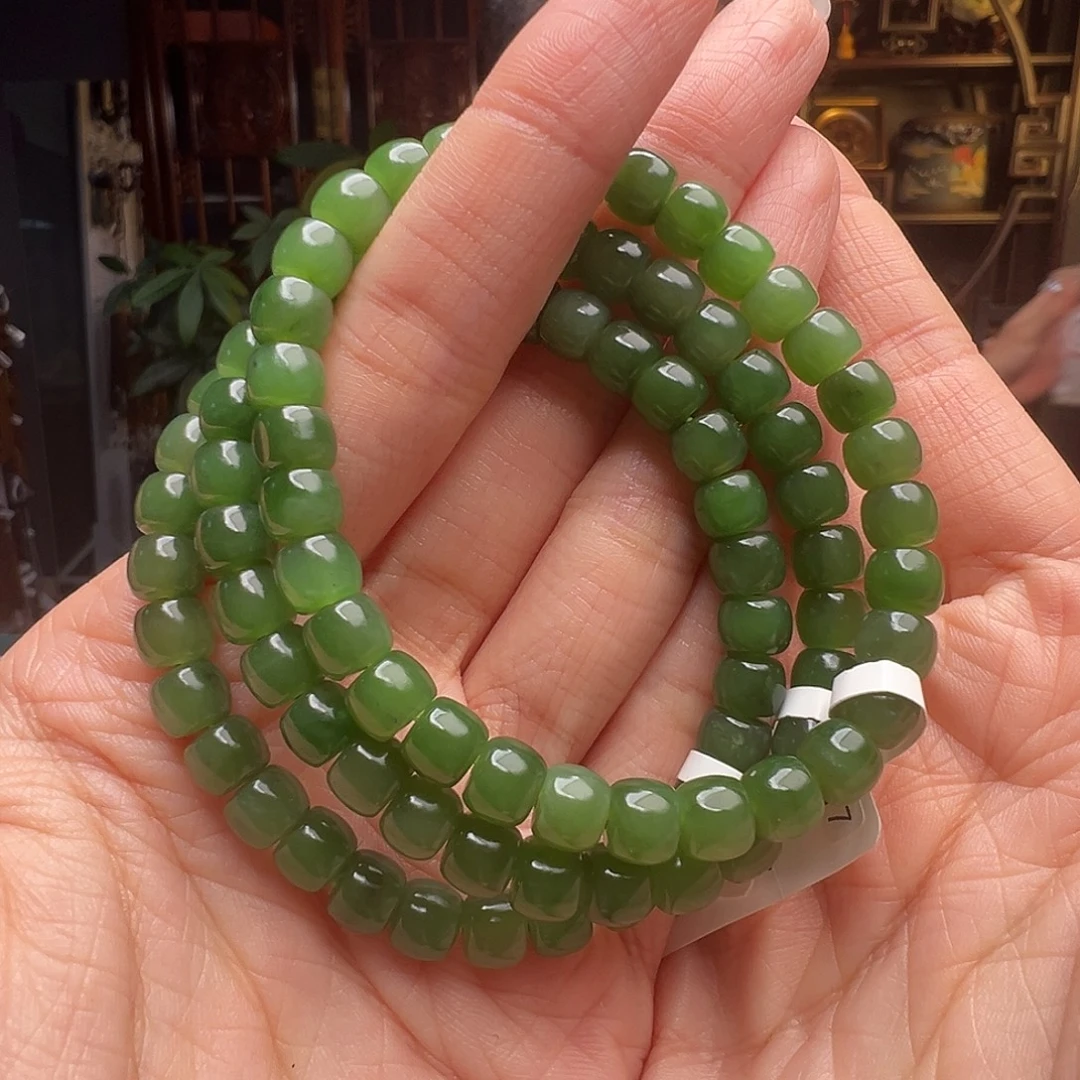 和田玉未镶嵌手链BY001六多样性发其一