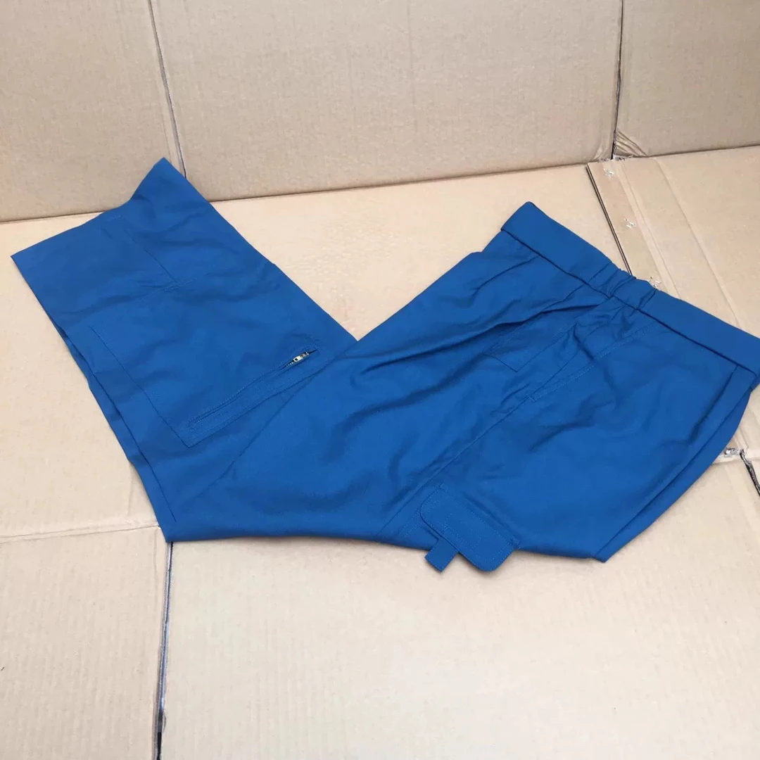 夏季布裤蓝色工作裤全新