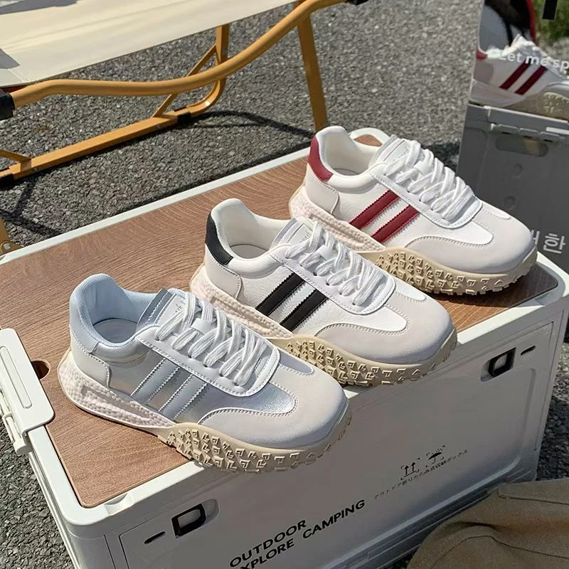 厚底德训阿甘鞋女2025新款春夏透气复古休闲高级感ins潮运动鞋女