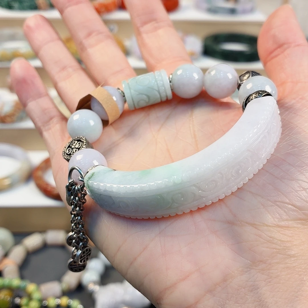 翡翠未镶嵌手链手串