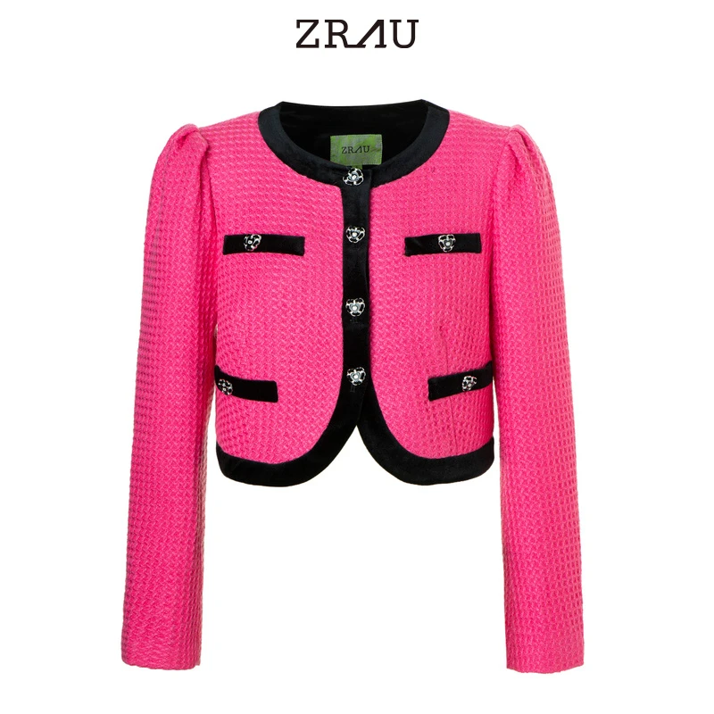 ZRAU新中式宫廷领芭比款泡泡袖外套91040041021