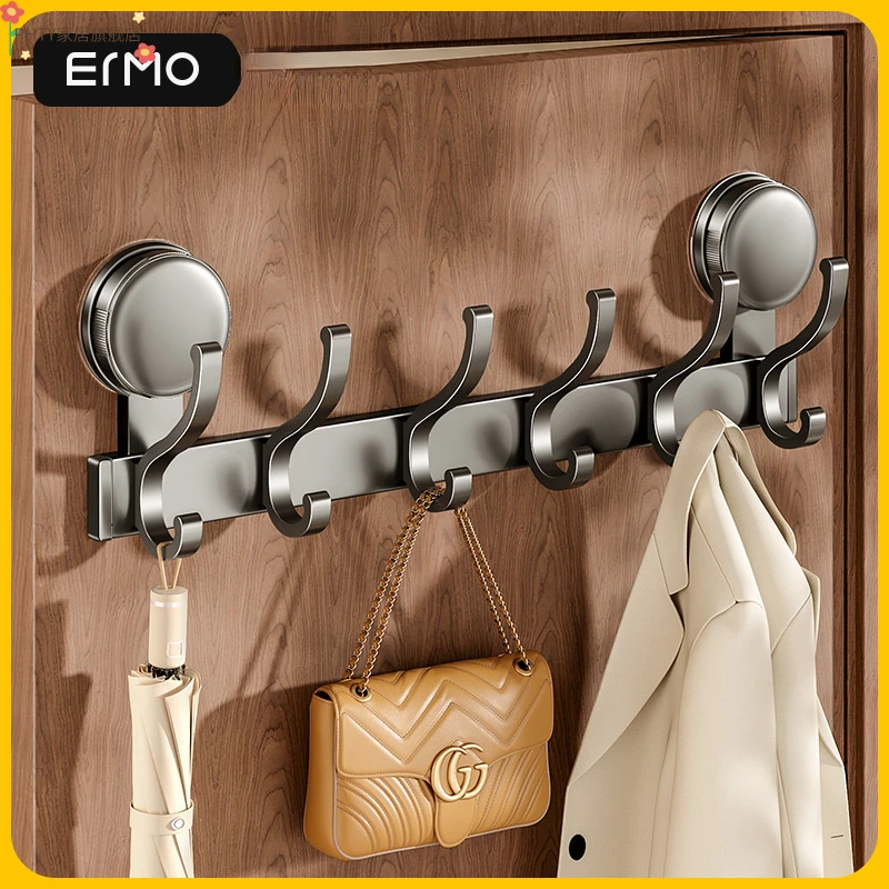 吸盘门后挂钩免打孔强力承重厨房卫生间无痕壁挂粘钩入户门挂衣架