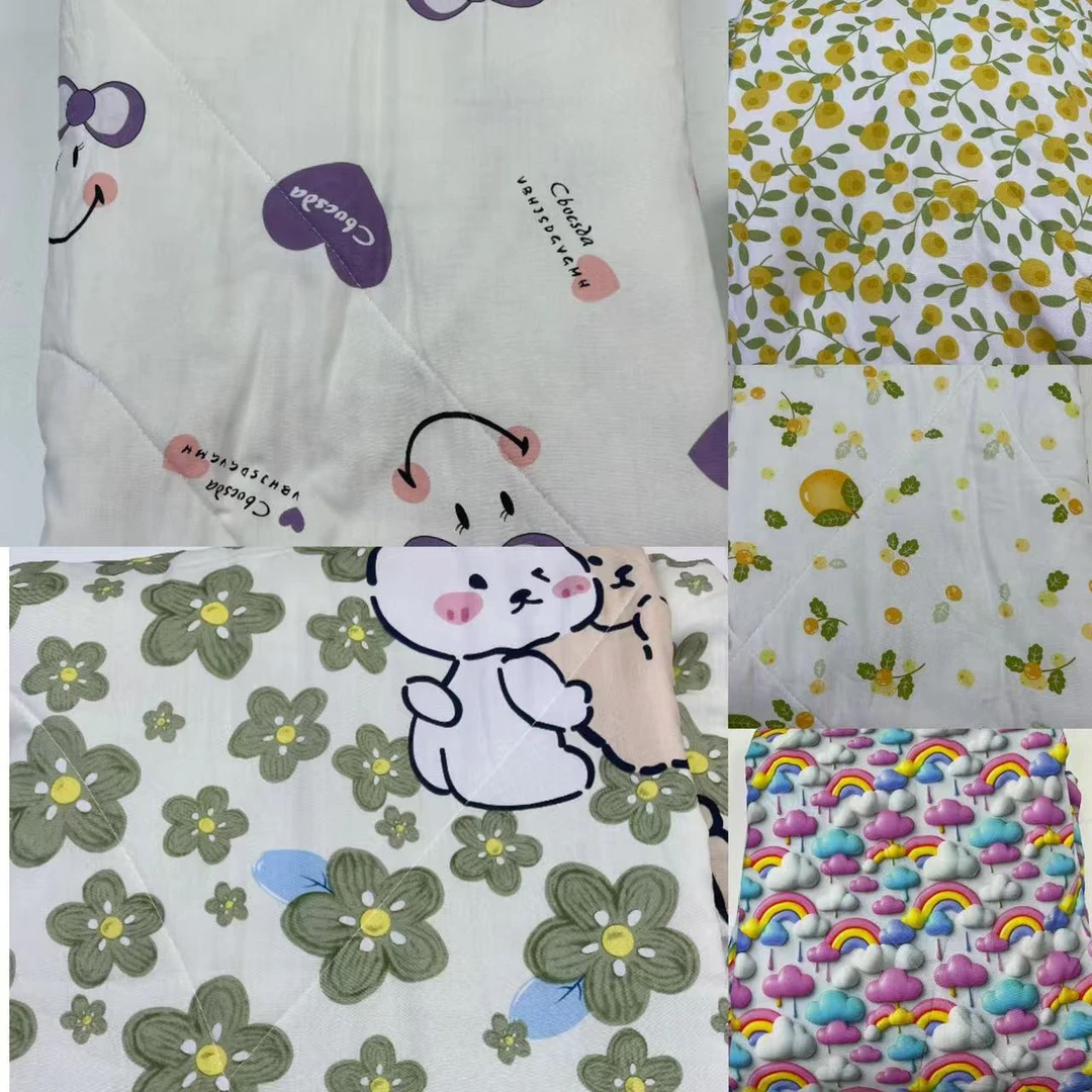 凉爽爽植物纤维人造棉棉绸单人夏凉被可机洗手洗空调被舒适-随机