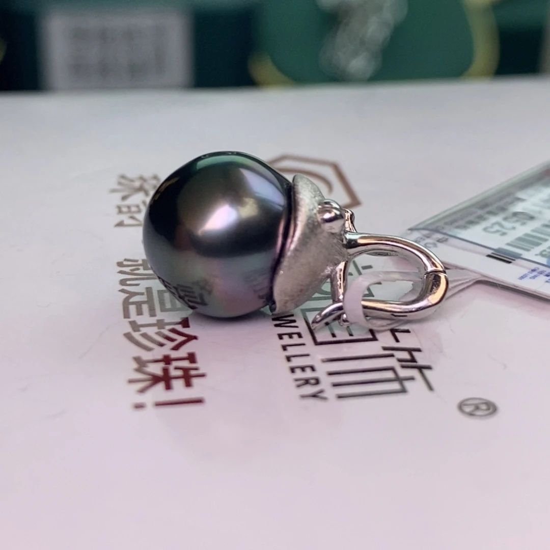 颈饰银S925镶嵌海水珍珠